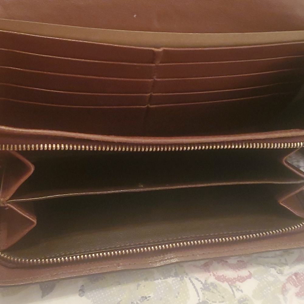 ****SOLD**** Bottega Venetta brown Intrecciato leather Continental long wallet - Picture 2 of 7
